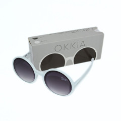 Sonnenbrille | OKKIA | rund | weiß 1