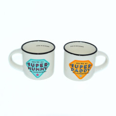 Espressotasse für Zwei - Super Mommy & Daddy 0