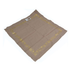 Stoffservietten mit Goldsternen | beige 1